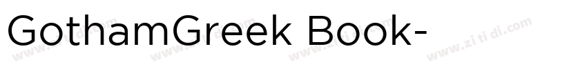 GothamGreek Book字体转换